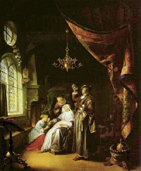 Gerrit Dou The Dropsical Woman. china oil painting image